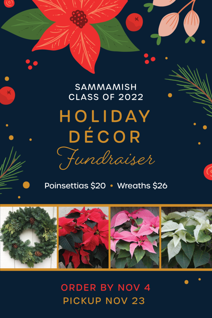 Sammamish High School Holiday Poinsettia and Wreath Sale
