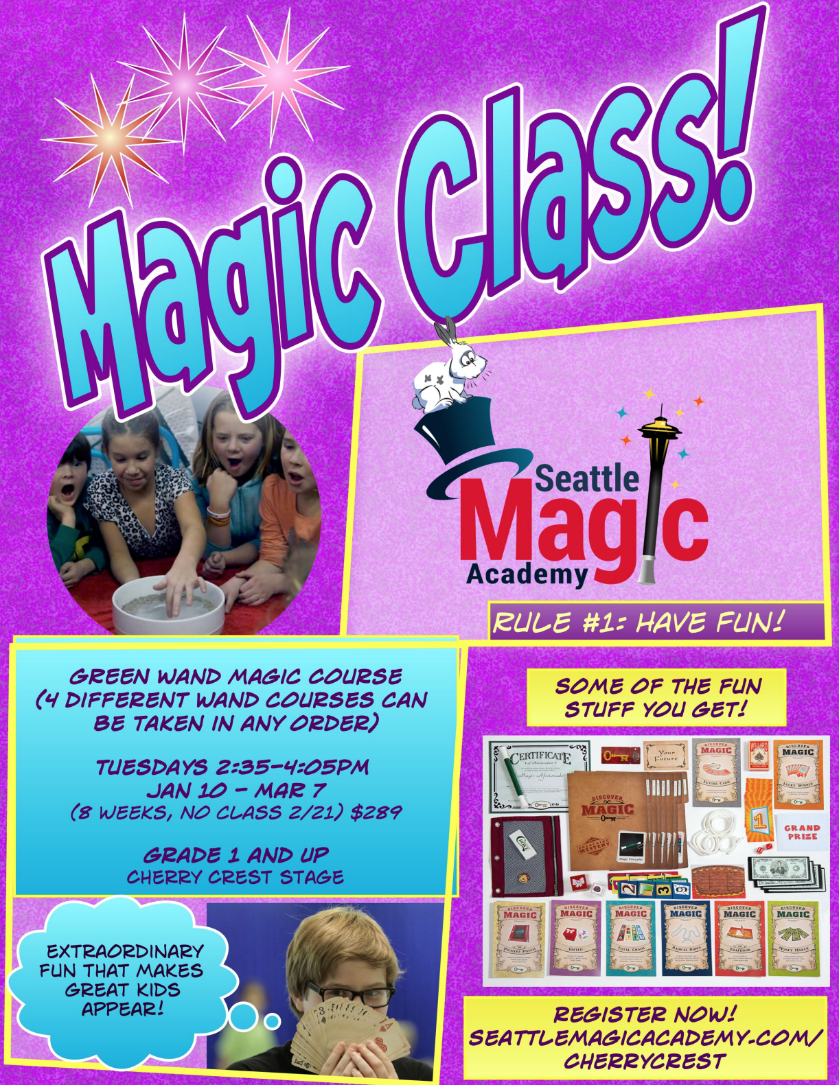 Green Wand Magic After-School Class with Seattle Magic Academy