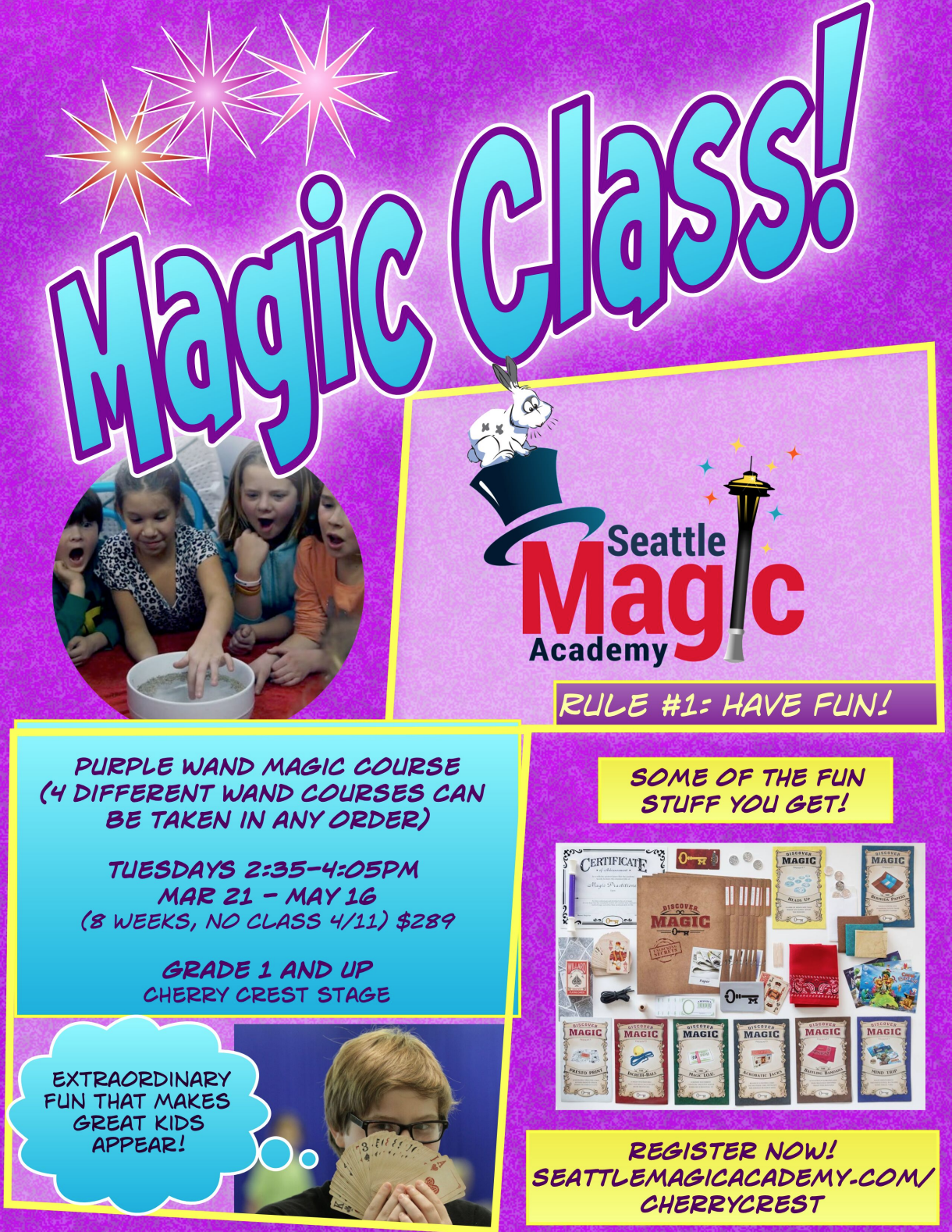 Spring Magic Class At Cherry Crest Elementary