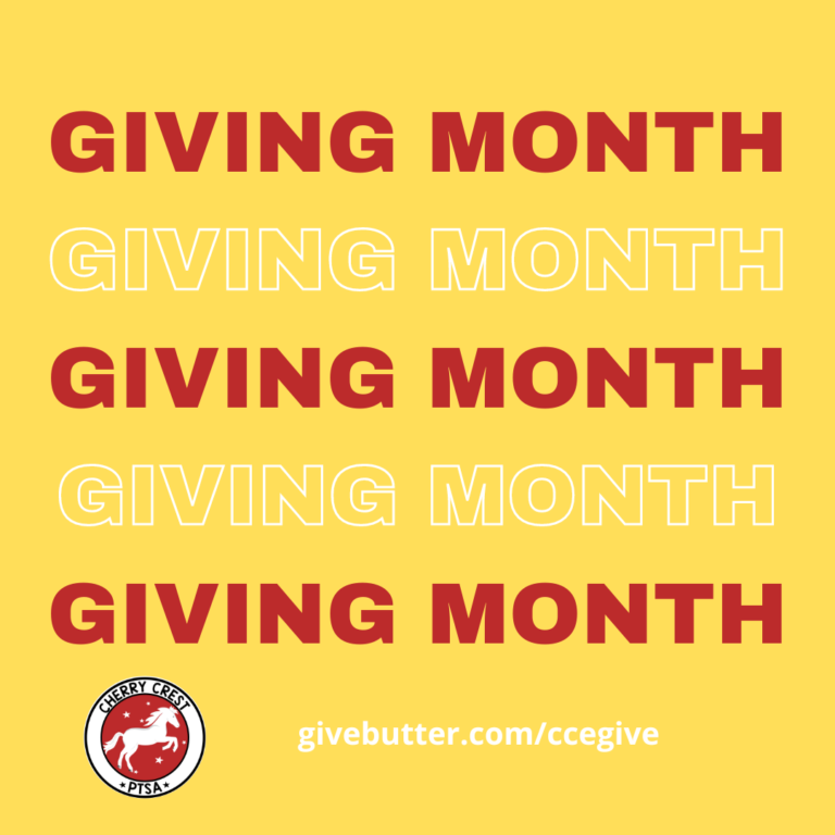 Giving Month Giving Month is Starting Soon – CHERRY CREST ELEMENTARY PTSA