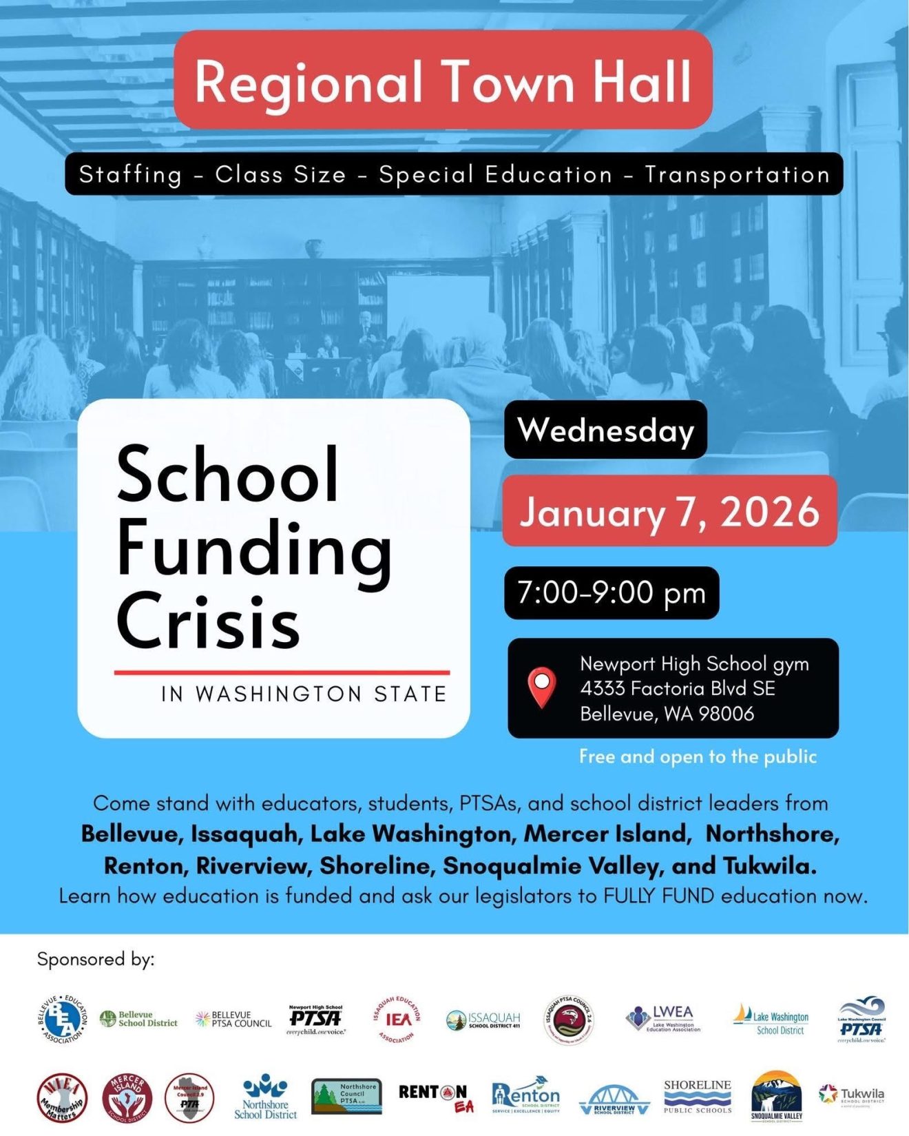 Regional School Funding Crisis Townhall