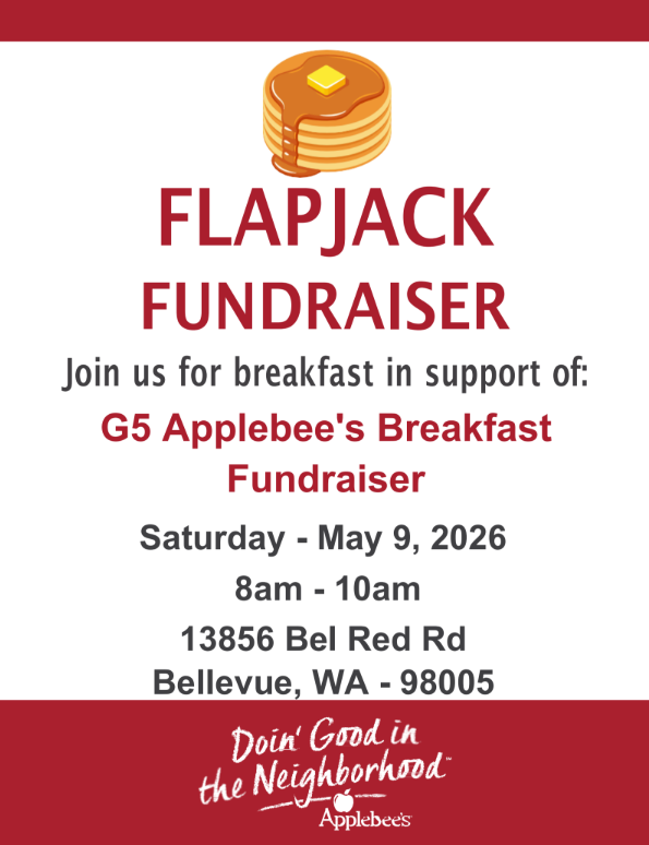 G5 Breakfast Fundraiser at Applebee’s