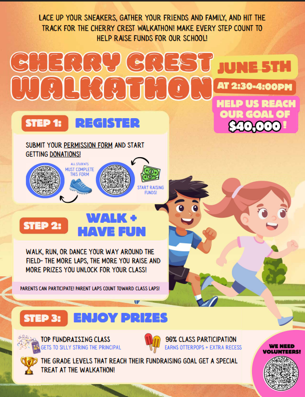 Walkathon is on June 5th