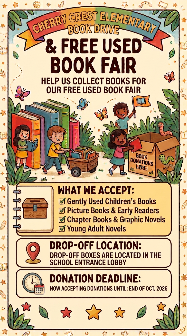 Donate books to annual used book fair!